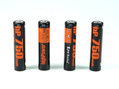 High Power 750mah Ni-MH Rechargeable AAA Battery (4pcs) - PN Racing HP750