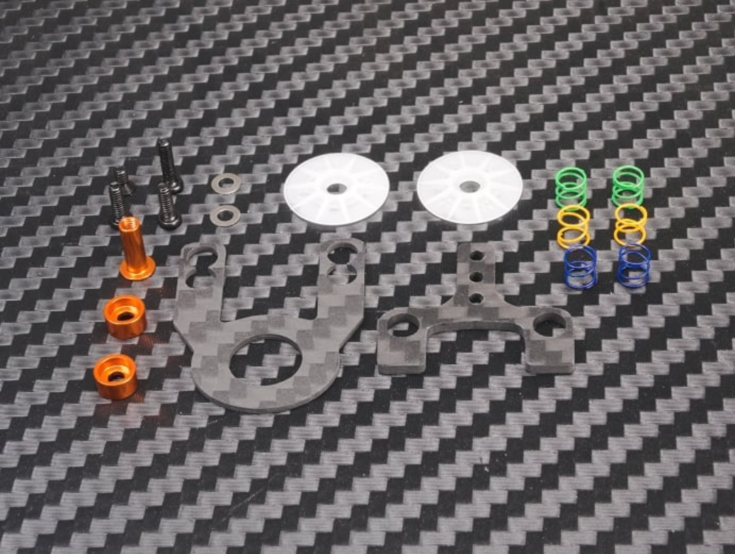 Mini-Z MR03 Multi Length Graphite Disk Damper Set Orange - PN Racing MR2061